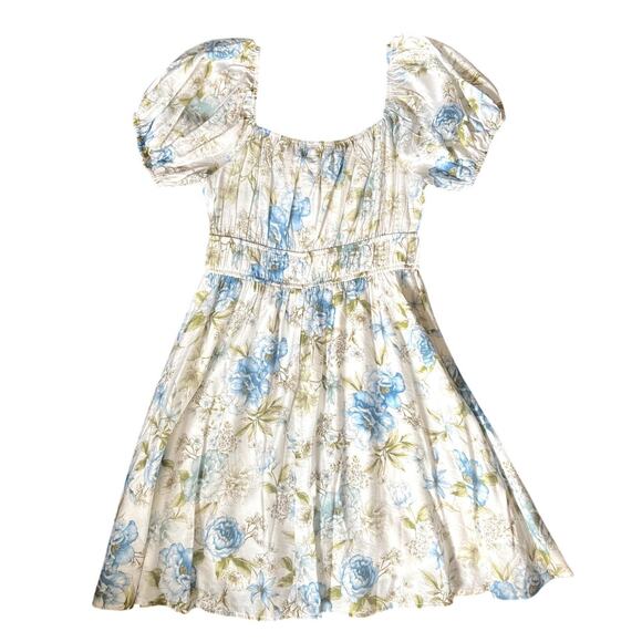 NWT Blu Pepper Blue/White Floral Dress Size Small - Picture 5 of 7